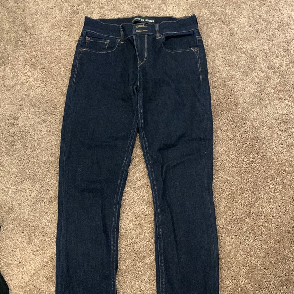 Express jeans cropped legging mid rise size 2